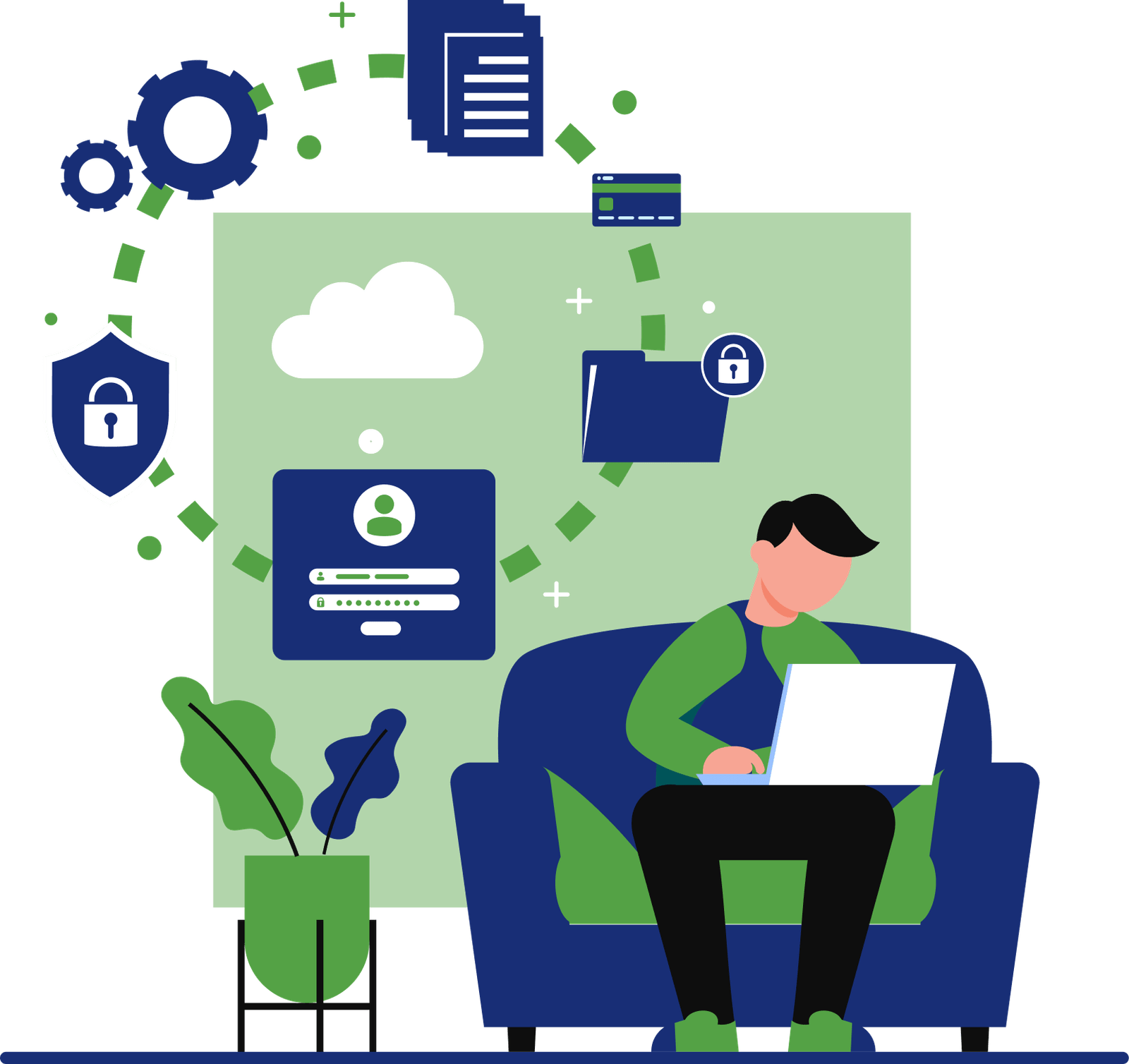 Tally on Cloud Illustration
